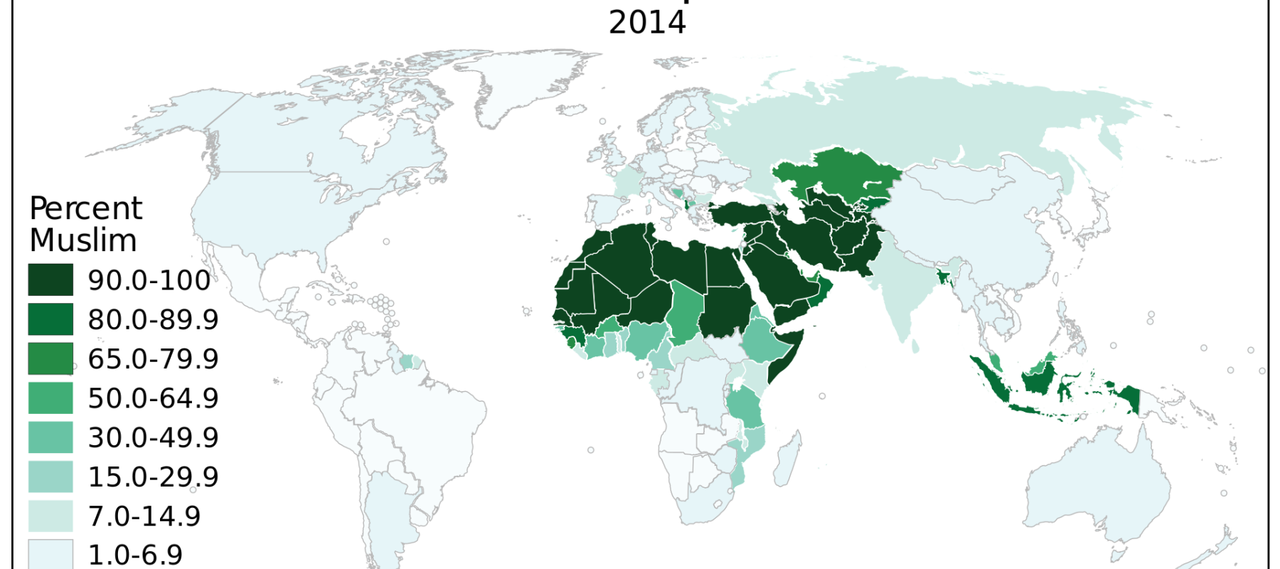 Musulman dans le monde en 2014